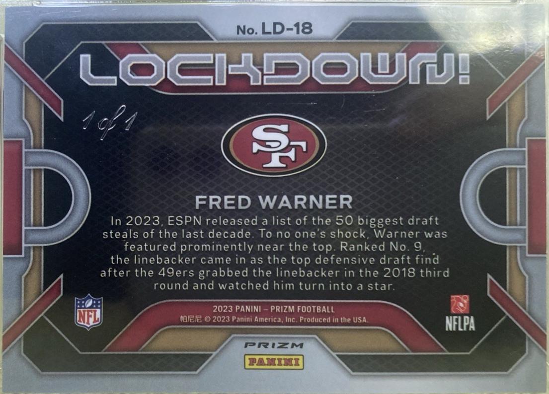 Fred Warner [Black Finite] #LD-18