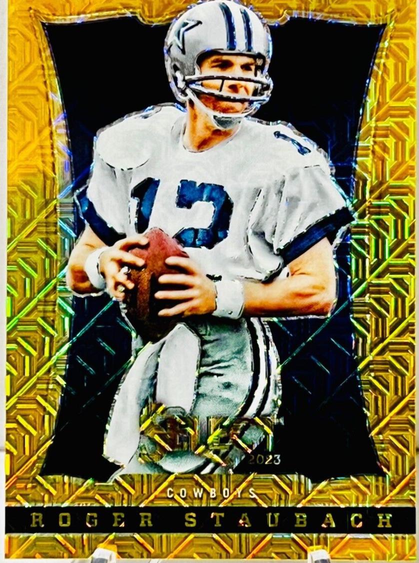 Roger Staubach [Gold Prizm] #2