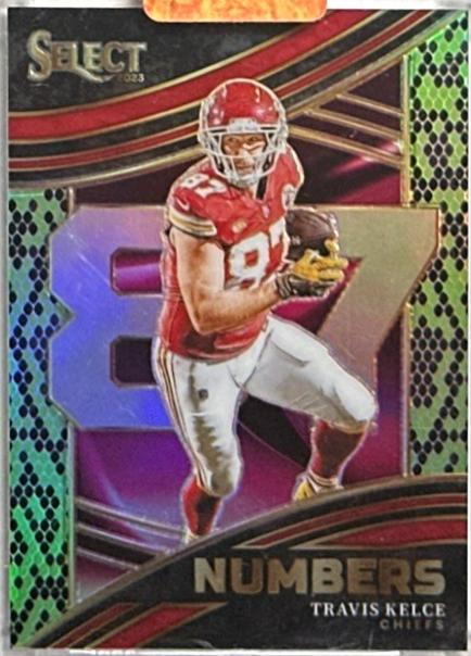 Travis Kelce [Green Black Snakeskin Prizm] #24