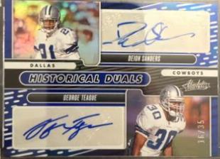 Deion Sanders / George Teague [Blue] #HD-COW