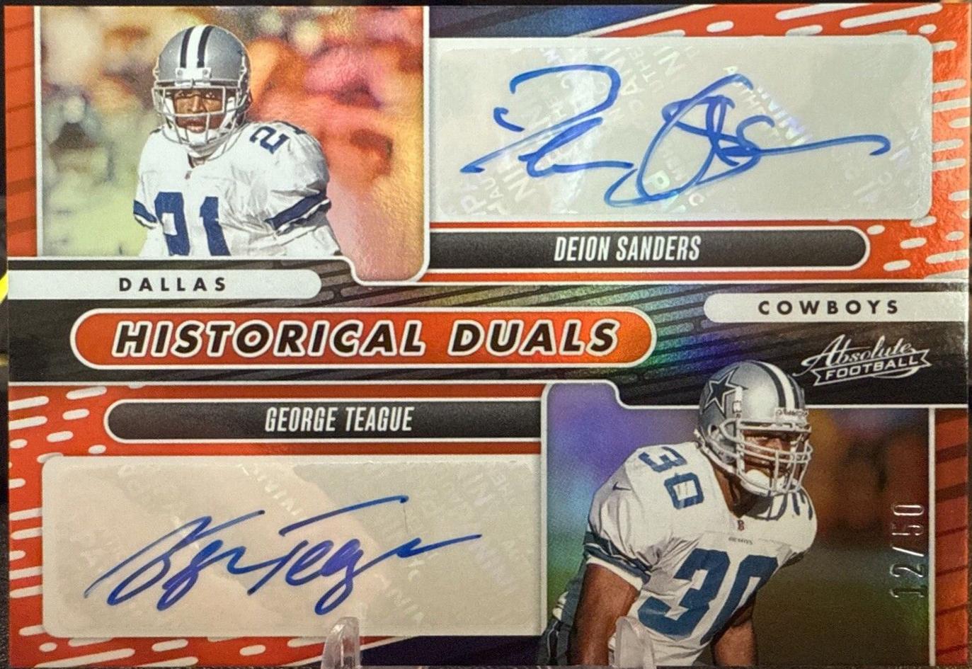 Deion Sanders / George Teague [Orange] #HD-COW