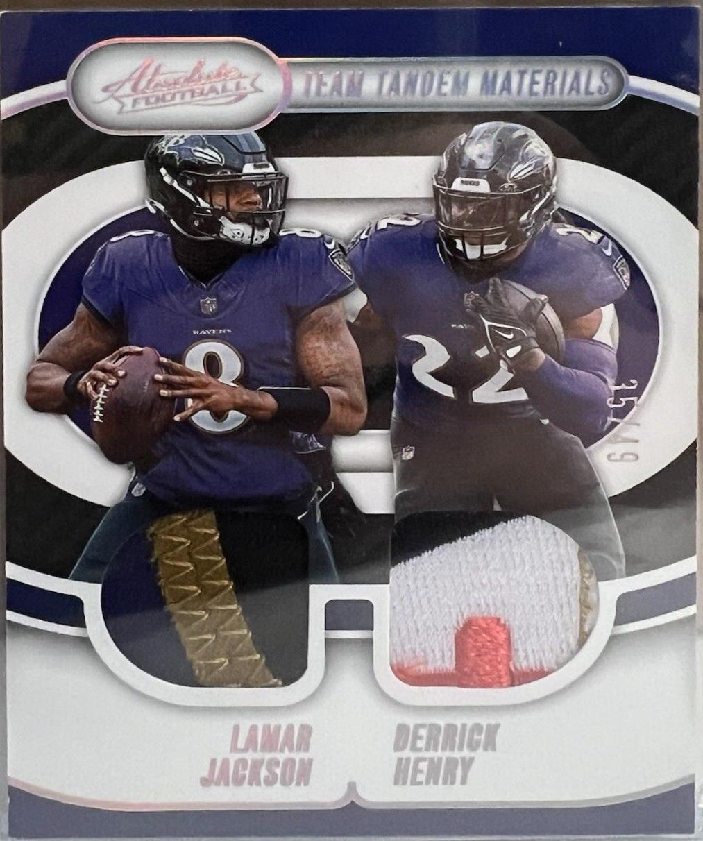 Lamar Jackson / Derrick Henry [Holo Silver] #TTM-BAL