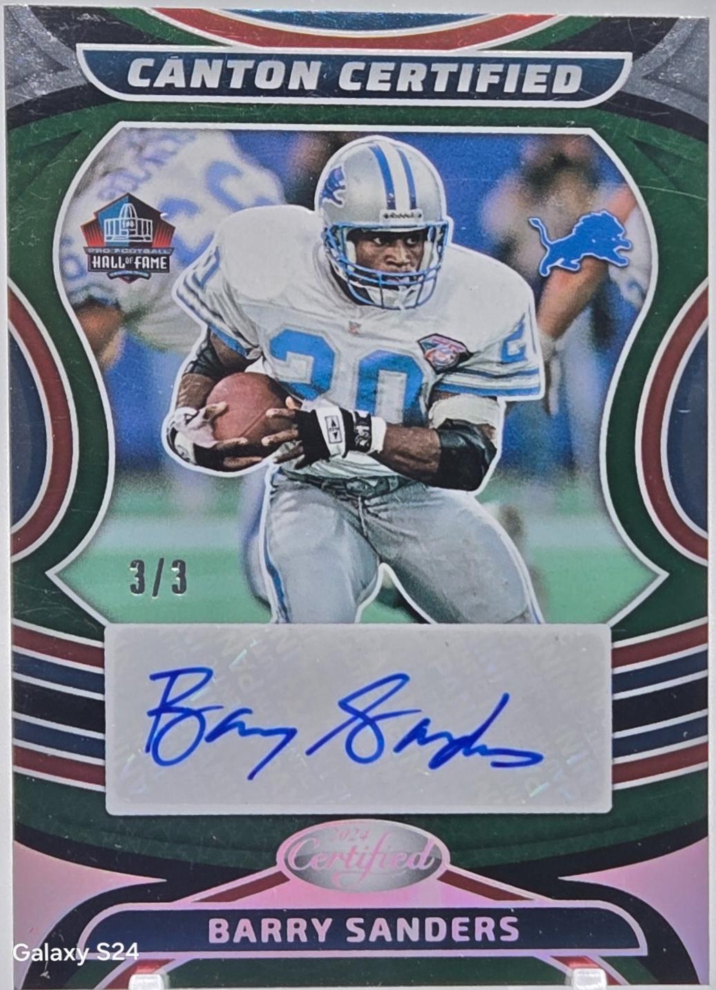 Barry Sanders [Green Etch] #1