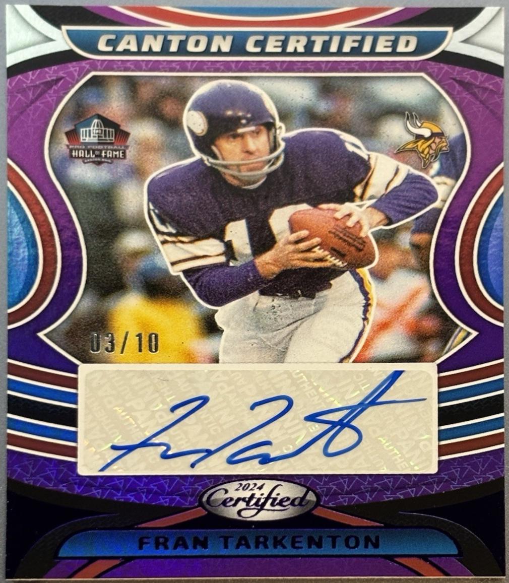 Fran Tarkenton [Mirror Purple] #10