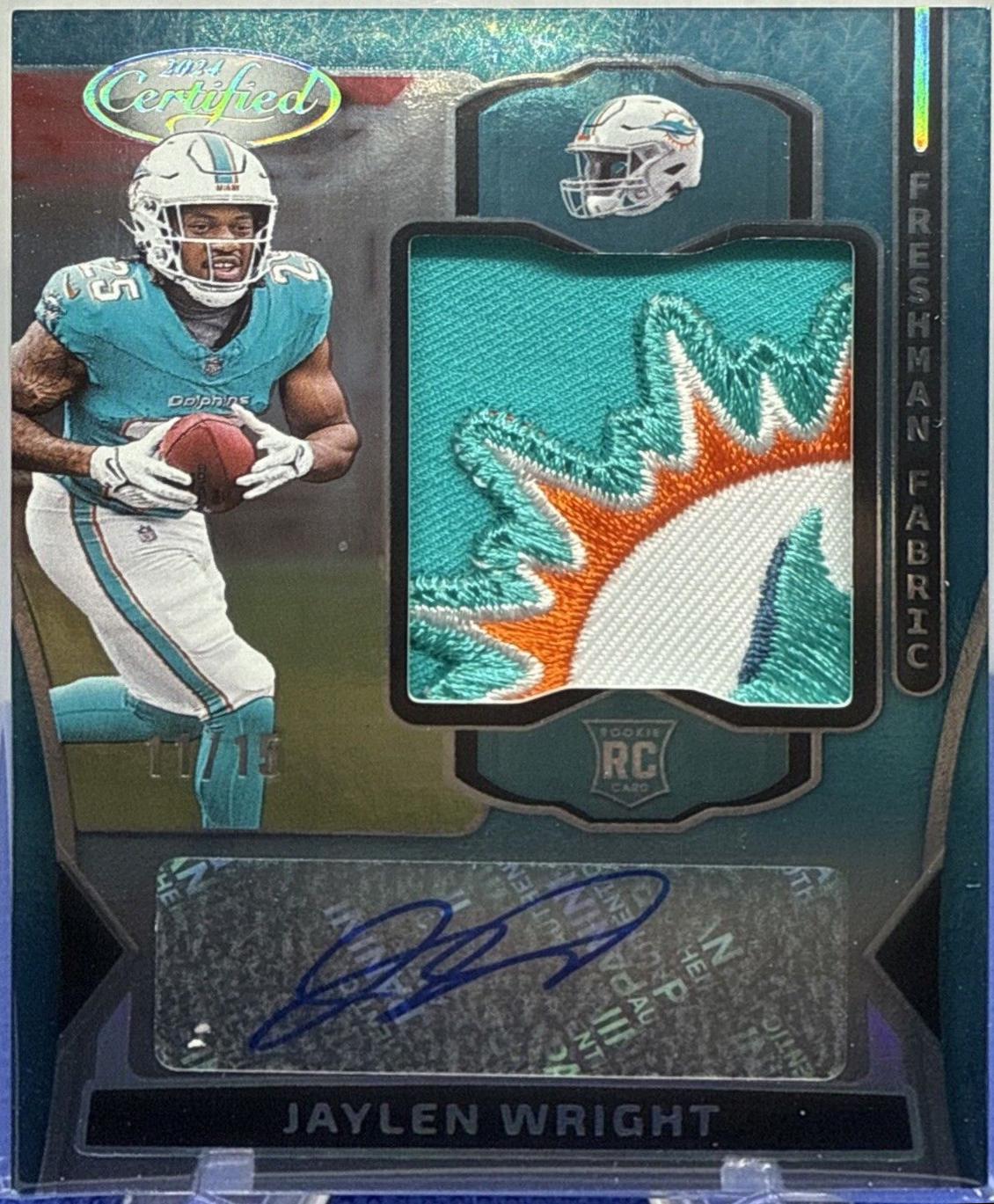 Jaylen Wright [Teal Etch] #FMS-JWT