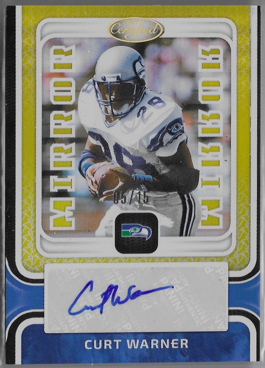 Curt Warner [Gold] #MS-CW
