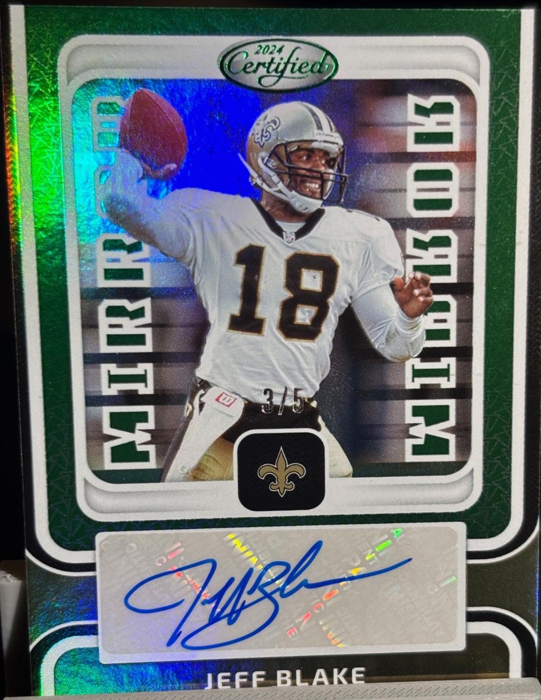 Jeff Blake [Green] #MS-JB