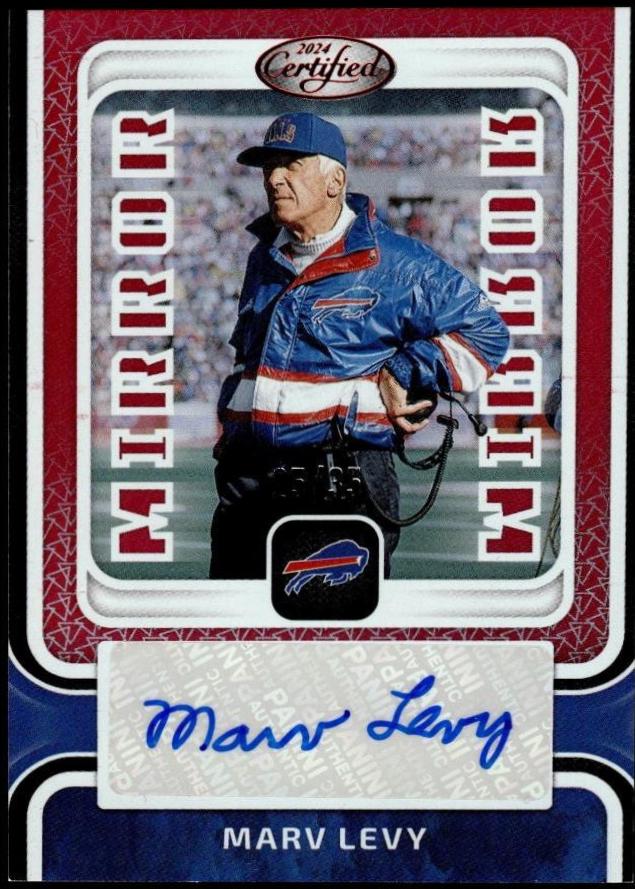 Marv Levy [Red] #MS-ML