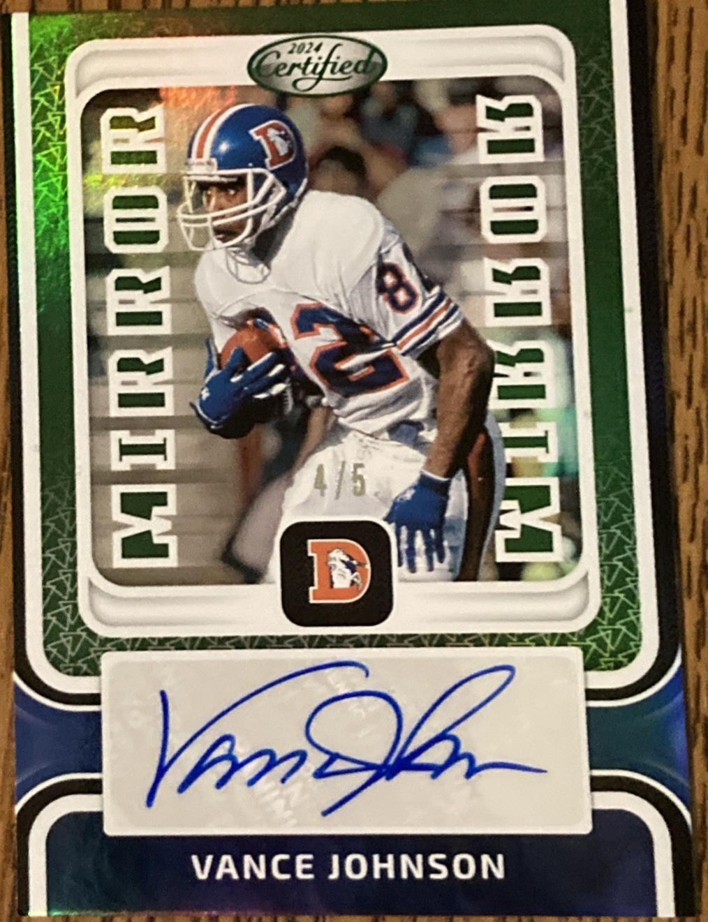 Vance Johnson [Green] #MS-VJ