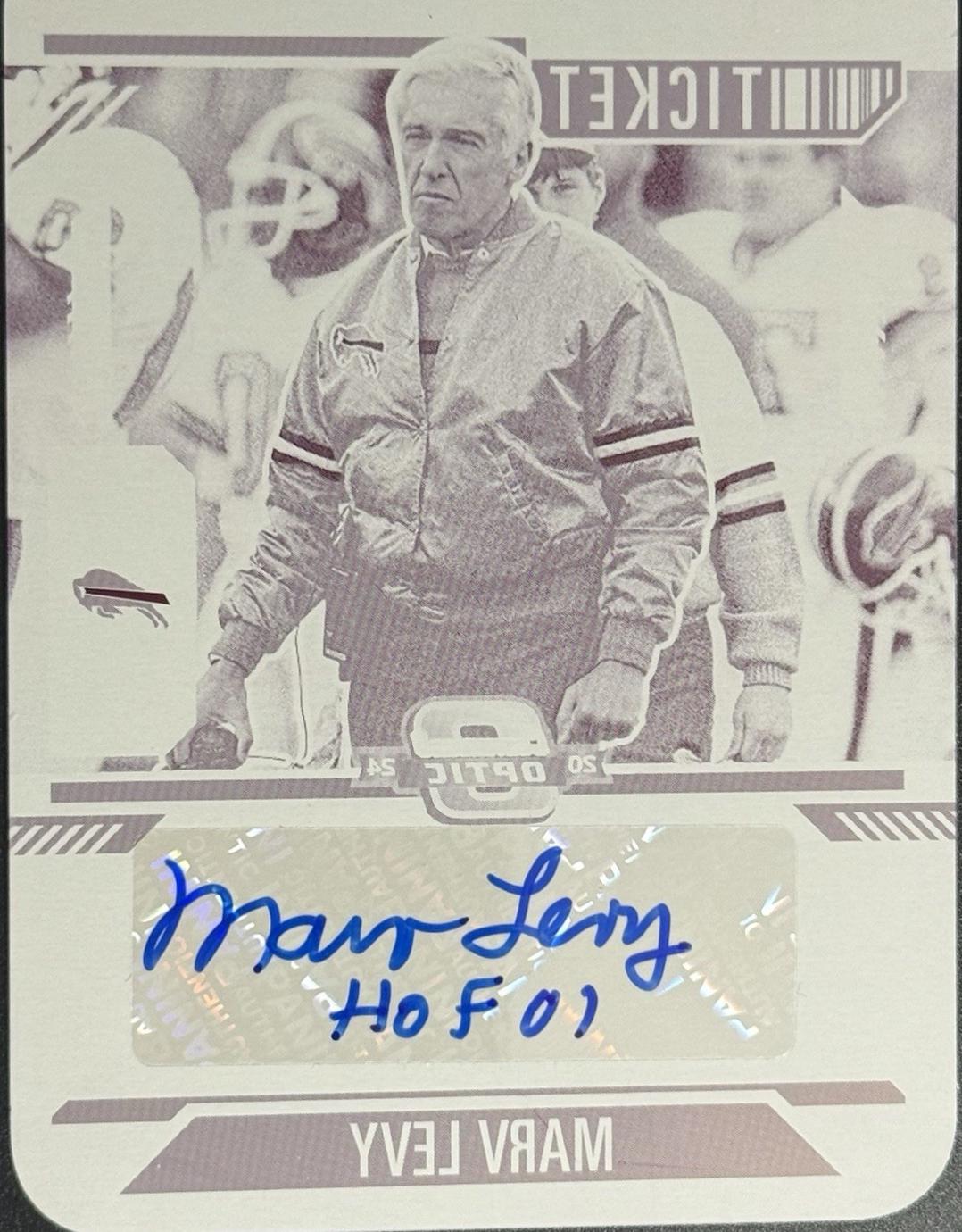 Marv Levy [Printing Plate] #5