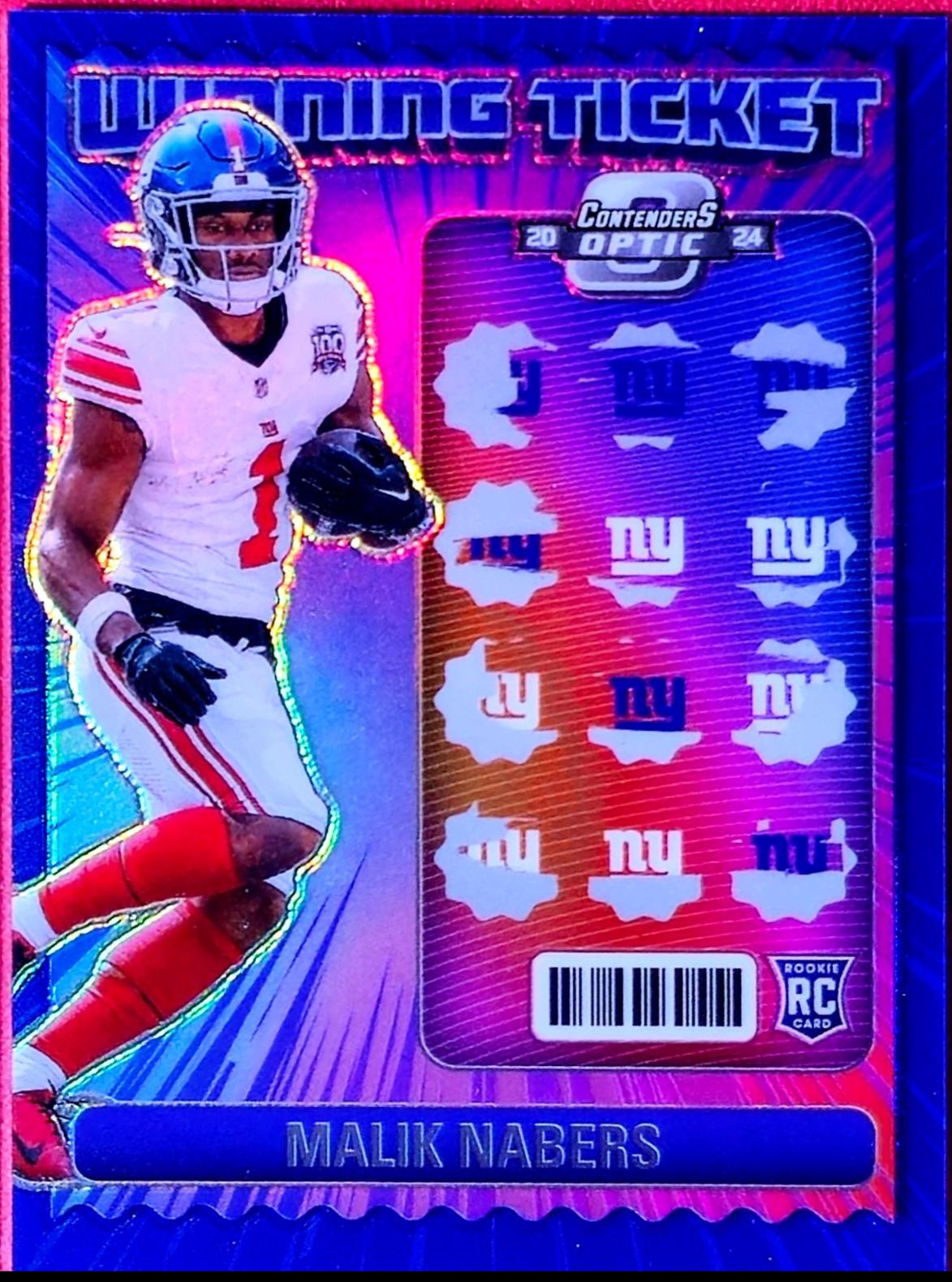 Malik Nabers [Blue] #9