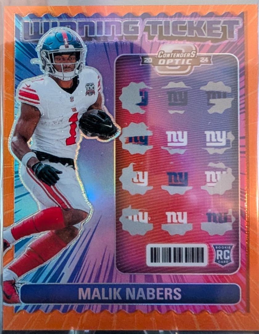 Malik Nabers [Orange] #9