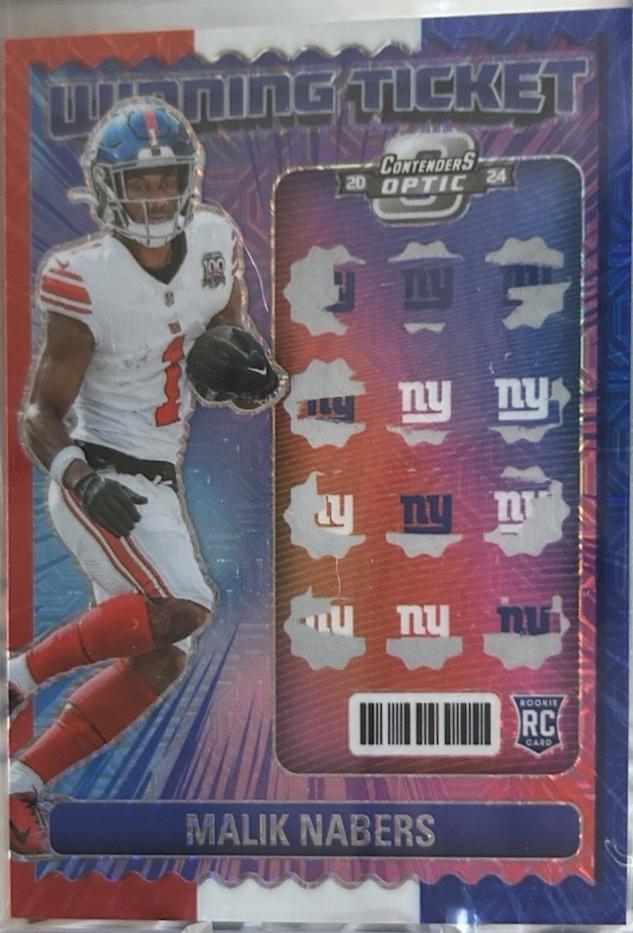 Malik Nabers [Red White Blue] #9