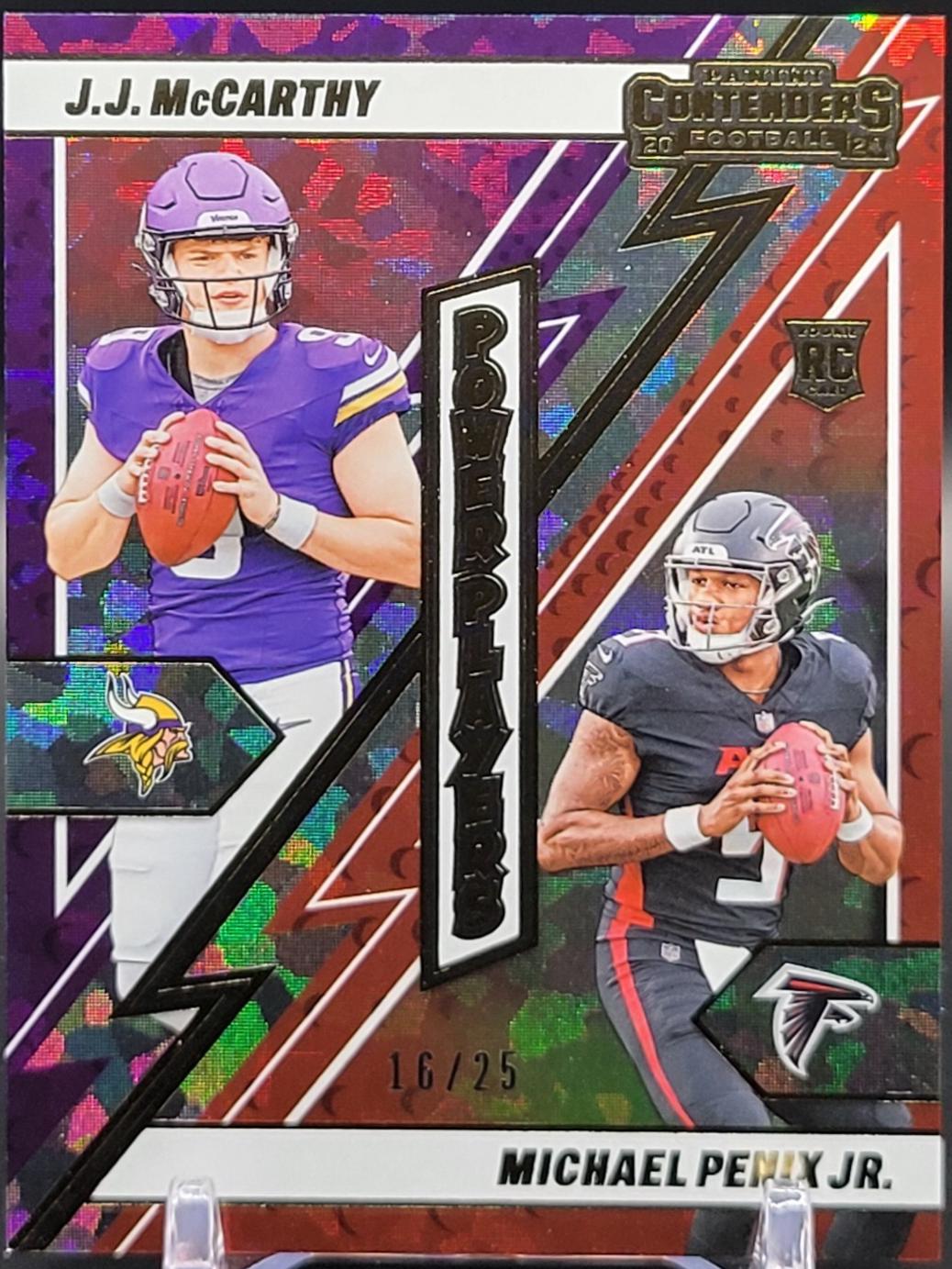 J.J. McCarthy / Michael Penix Jr. [Cracked Ice] #21