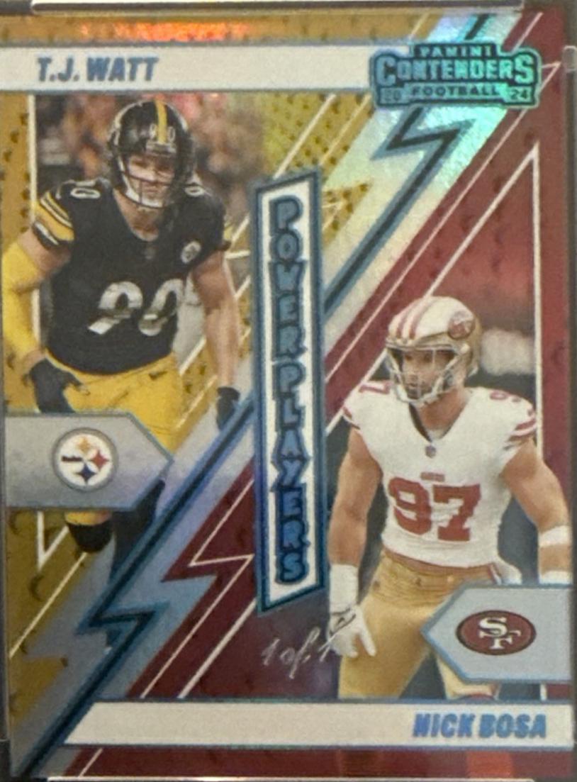 Nick Bosa / T.J. Watt [Platinum] #16