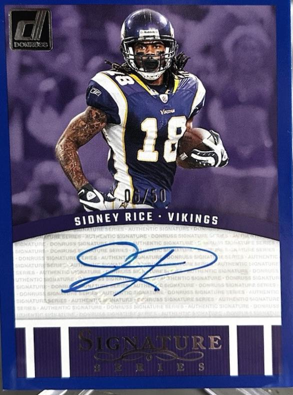 Sidney Rice [Blue] #SSE-SRI