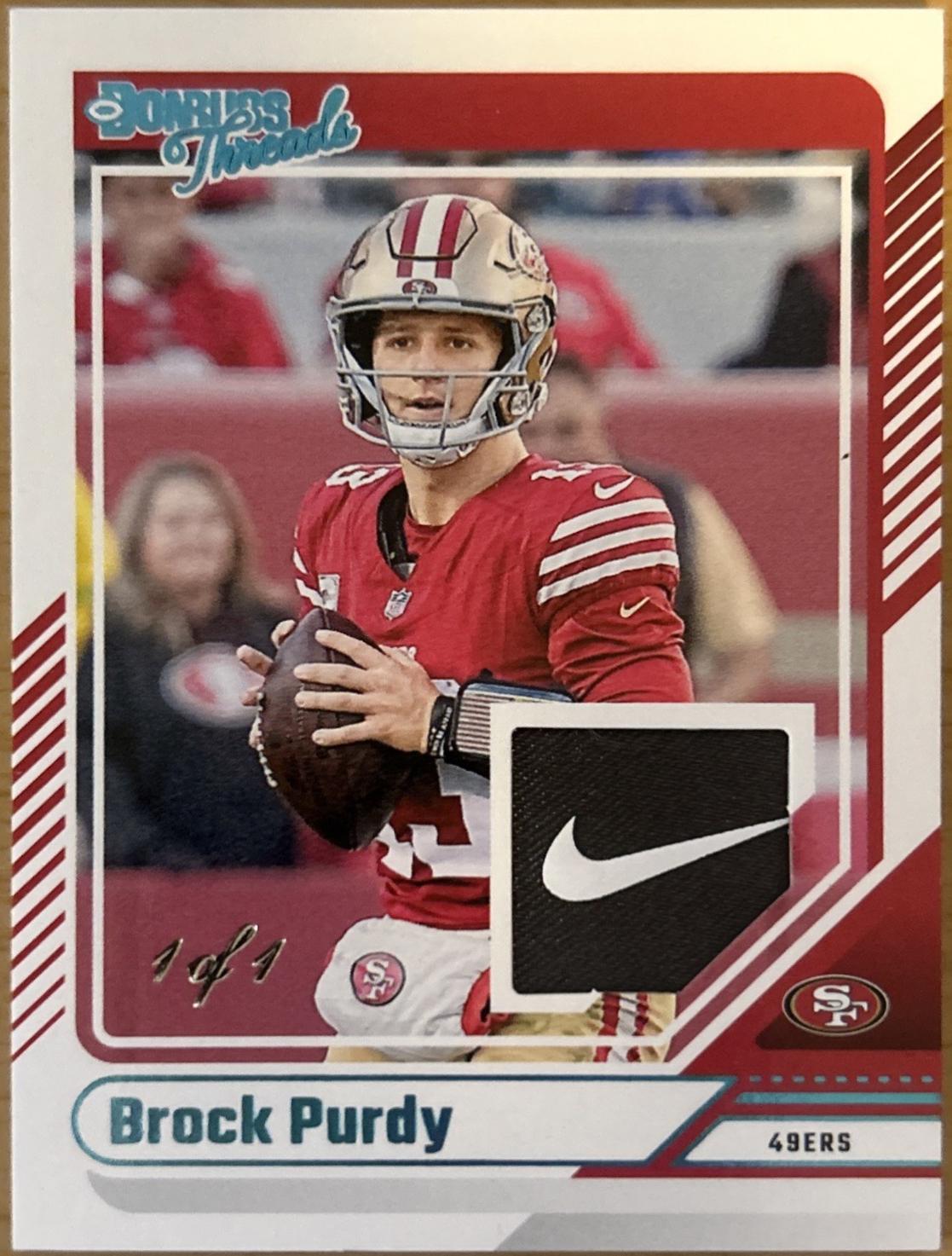 Brock Purdy [NFL Shield Laundry Tag] #DTH-BPU