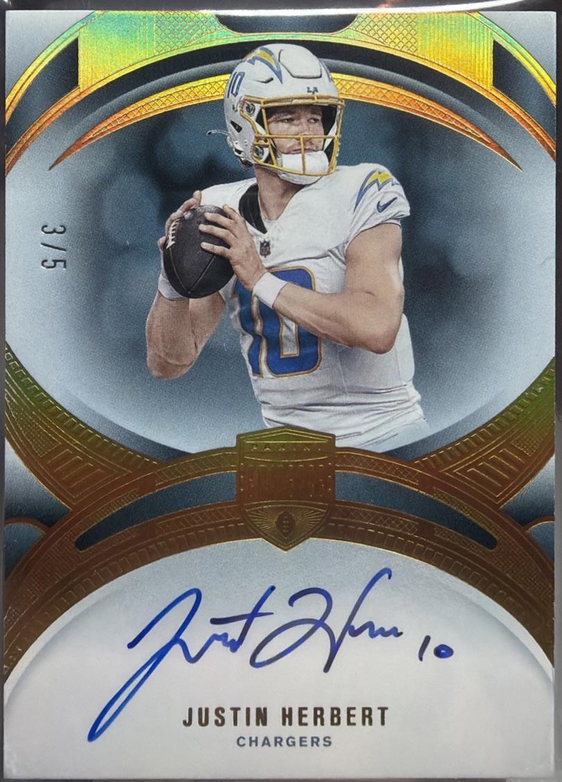 Justin Herbert [Gold Autograph] #4