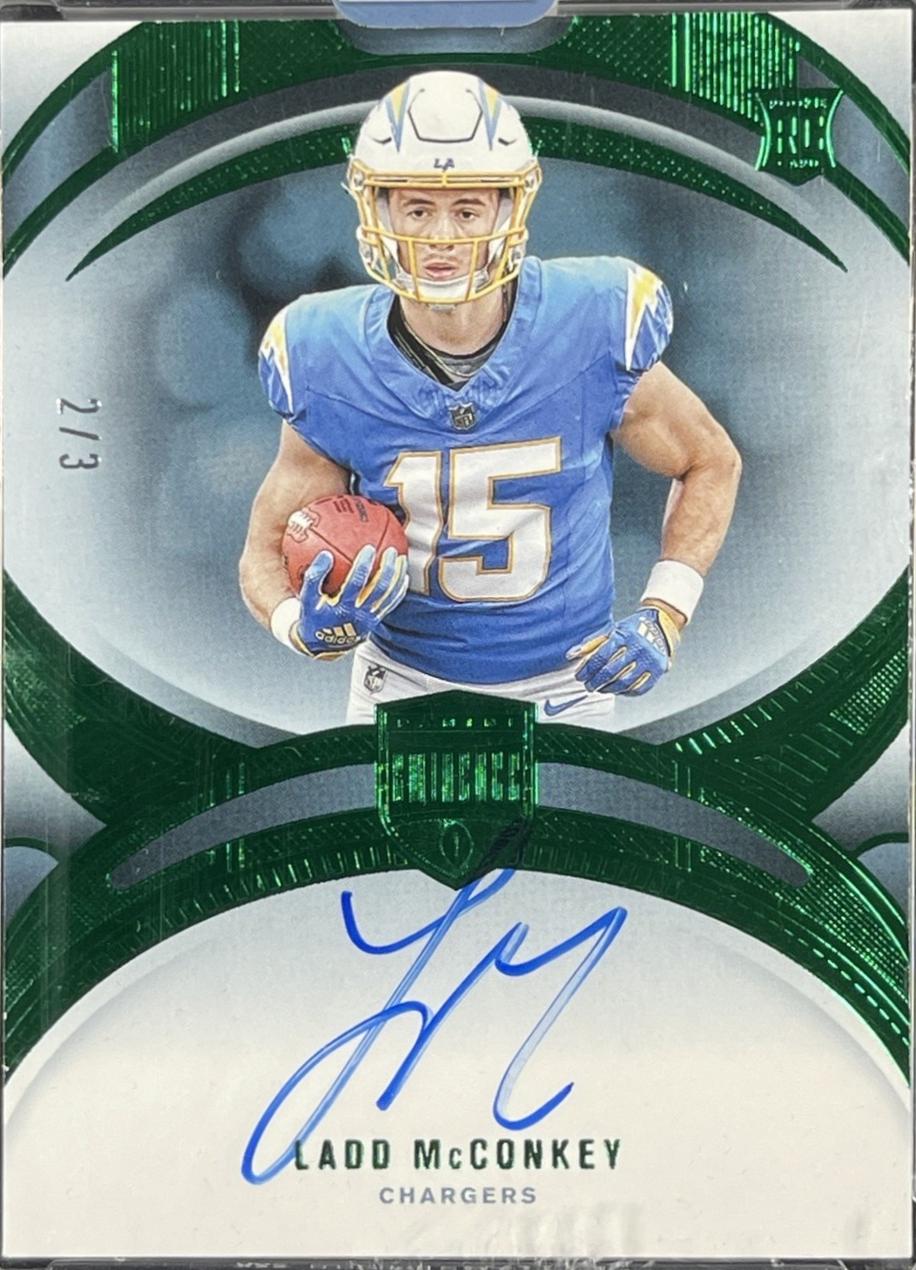 Ladd McConkey [Green Autograph] #23