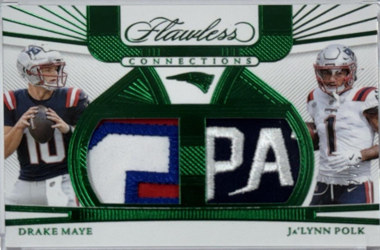 Drake Maye/Ja'Lynn Polk [Emerald] #14