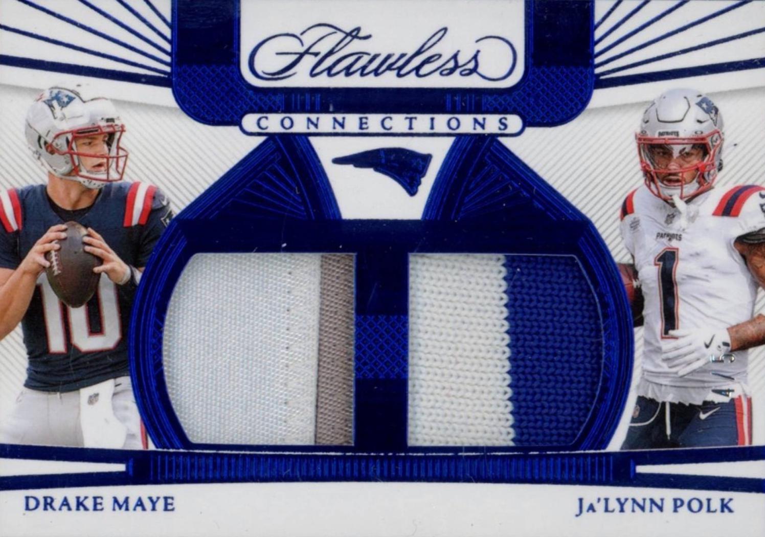 Drake Maye/Ja'Lynn Polk [Sapphire] #14