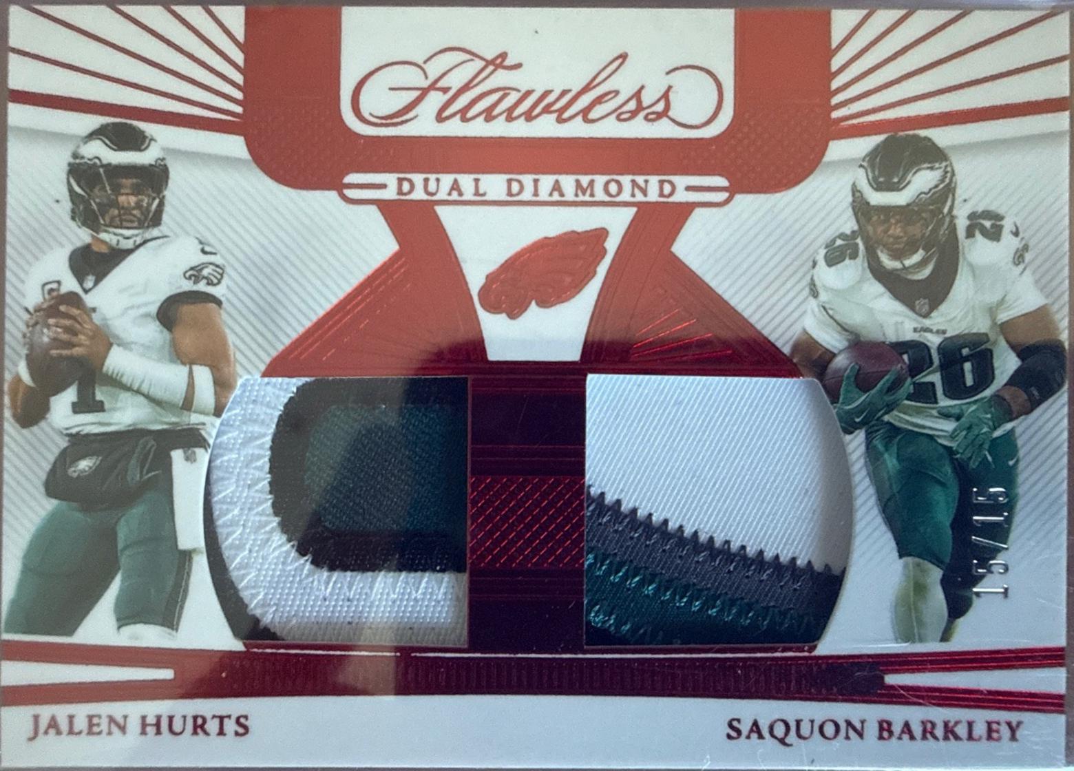 Jalen Hurts/Saquon Barkley [Ruby] #16