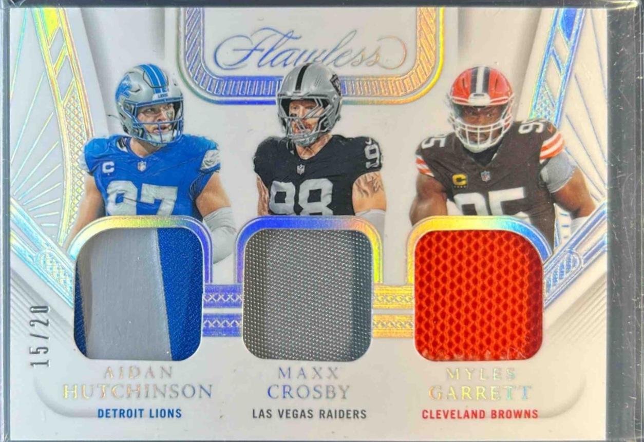 Aidan Hutchinson/Maxx Crosby/Myles Garrett [Silver] #19
