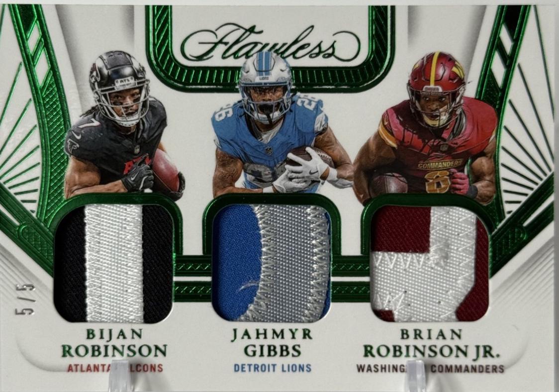 Bijan Robinson /Brian Robinson Jr./Jahmyr Gibbs [Emerald] #15