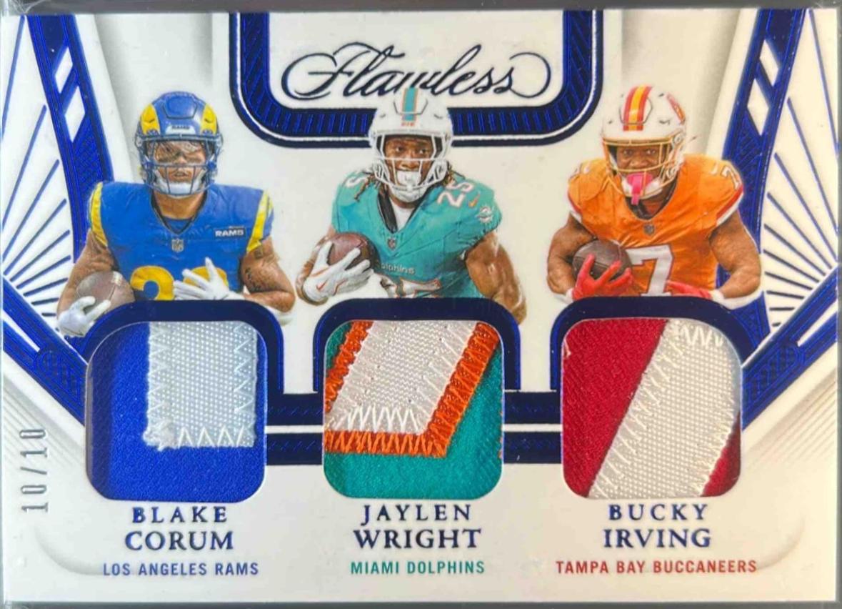 Blake Corum/Bucky Irving/Jaylen Wright [Sapphire] #12