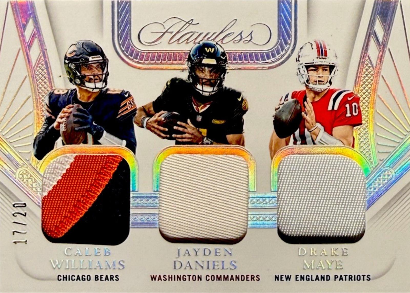 Caleb Williams/Drake Maye/Jayden Daniels [Silver] #1