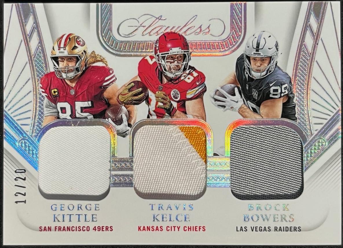 George Kittle/Brock Bowers/Travis Kelce [Silver] #16