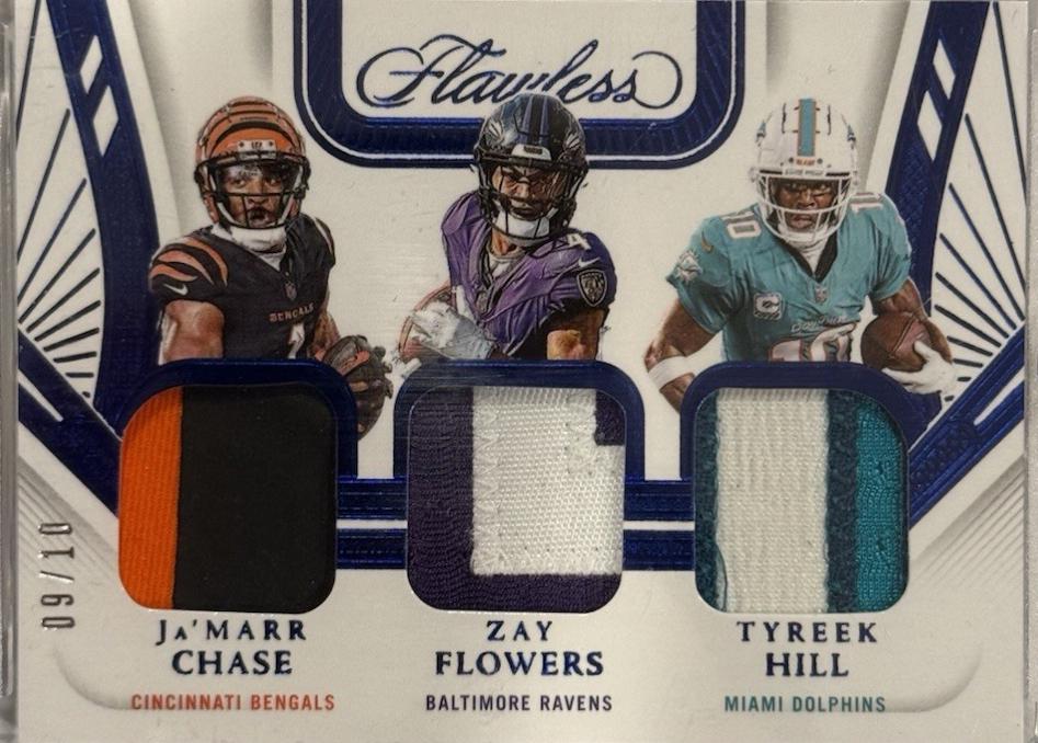 Ja'Marr Chase/Tyreek Hill/Zay Flowers [Sapphire] #9