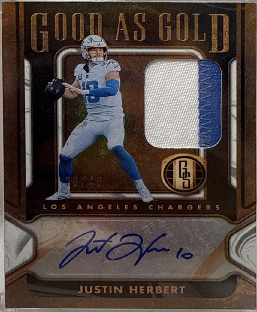 Justin Herbert [White Gold] #GAG-JHT