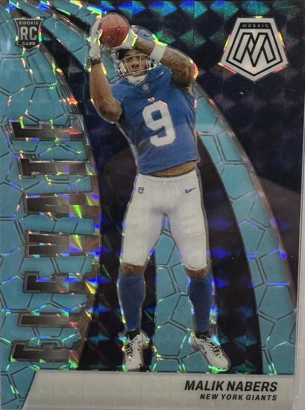 Malik Nabers [Blue Fluorescent] #3