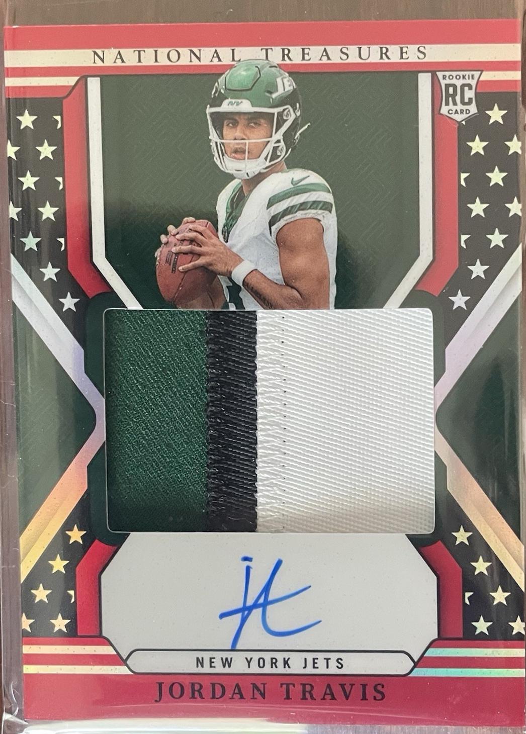 Jordan Travis [Patch Autograph Stars & Stripes] #160