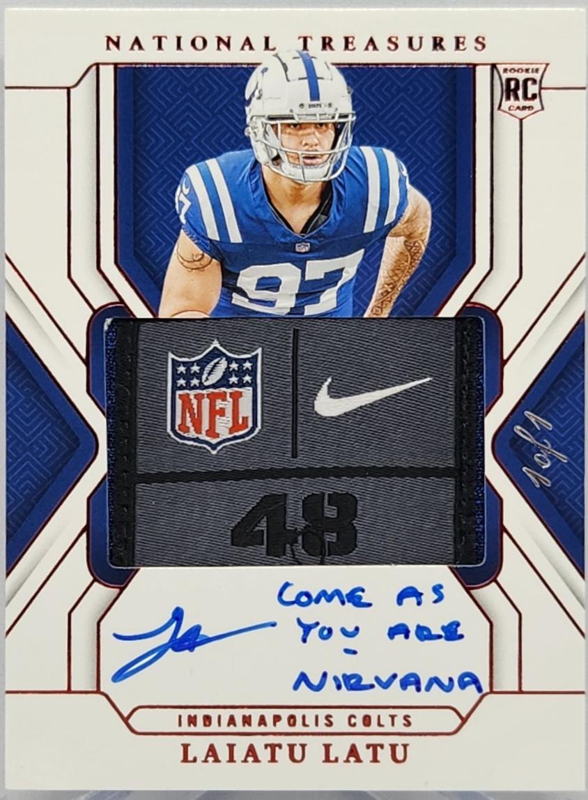 Laiatu Latu [Red Laundry Tag Patch Autograph] #186