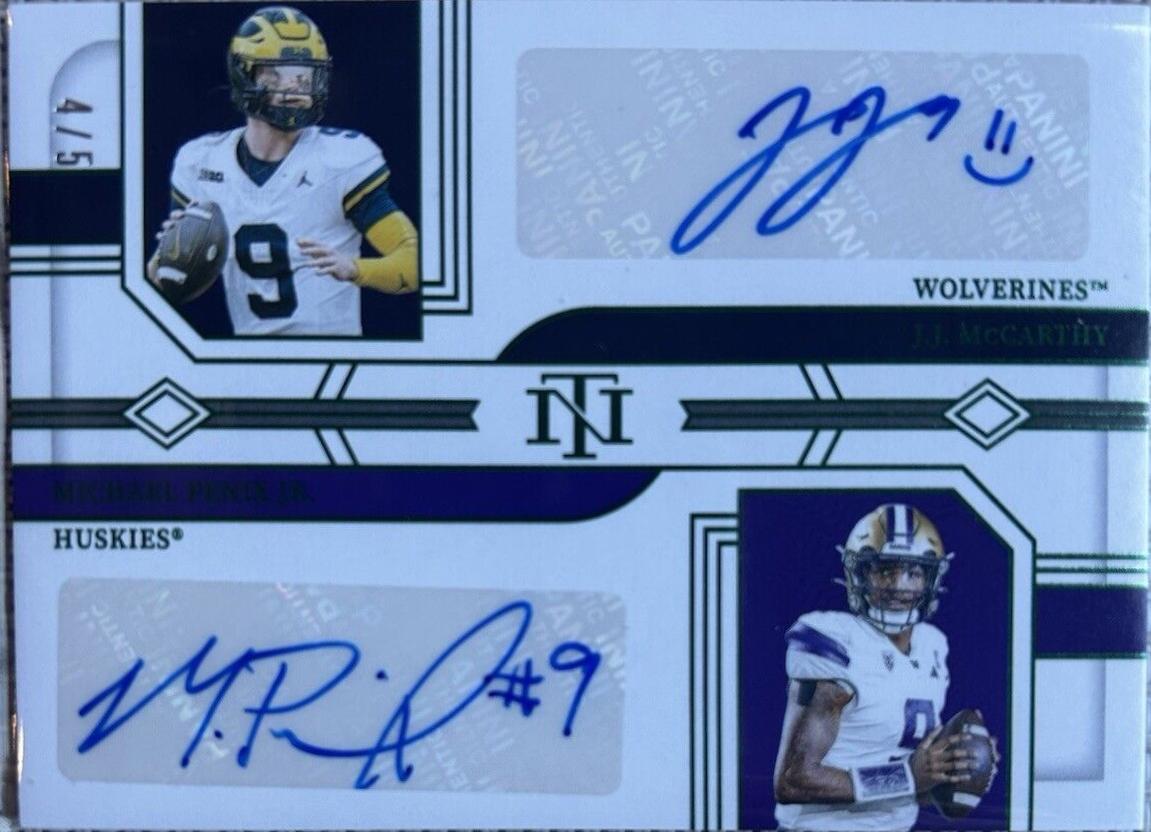 Michael Penix Jr. / J.J. McCarthy [Emerald] #DS-MPJ