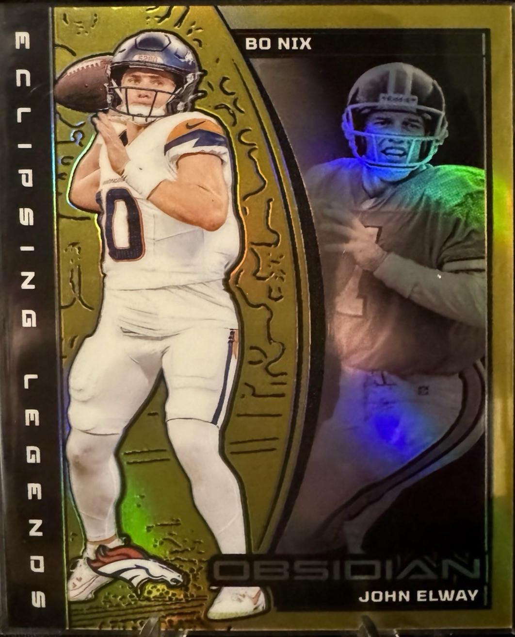 Bo Nix / John Elway [Gold] #3