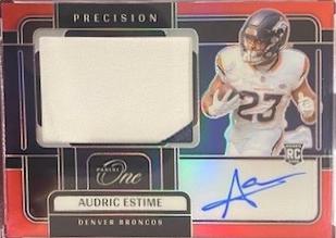 Audric Estime [Precision Rookie Patch Autograph] #319