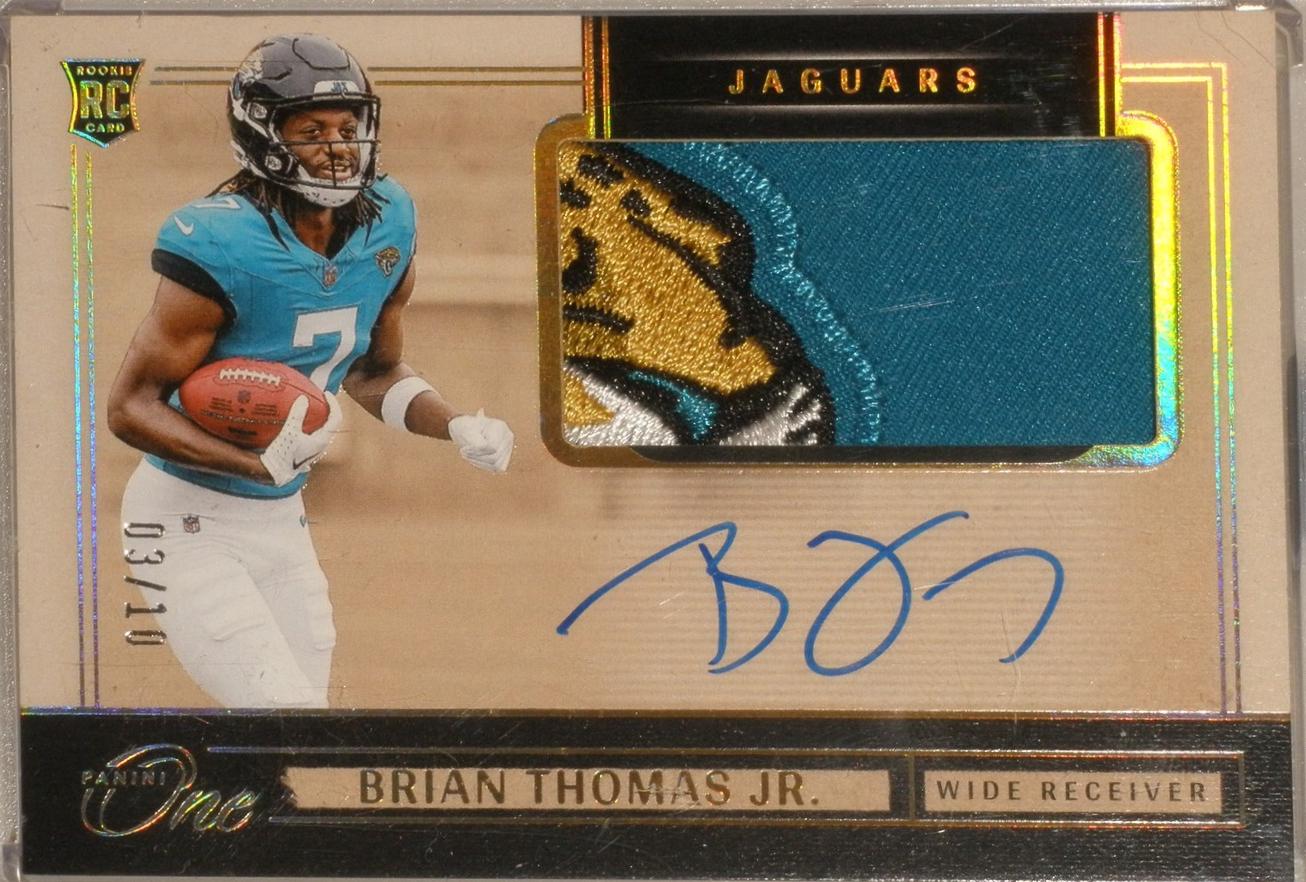 Brian Thomas Jr. [Gold Rookie Patch Autograph] #3