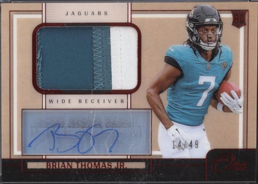 Brian Thomas Jr. [Red Premium Rookie Patch Autograph] #103