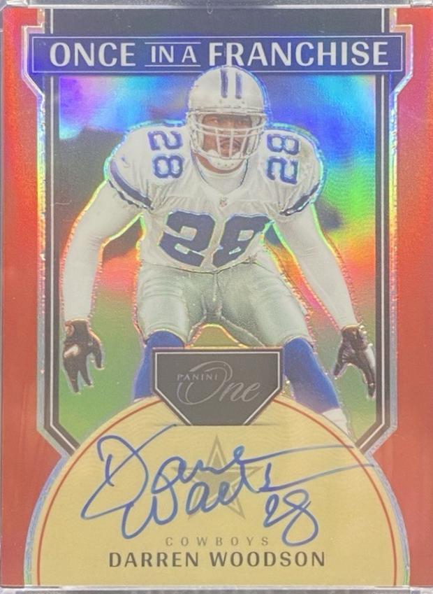 Darren Woodson [Red Once in a Franchise Autograph] #341