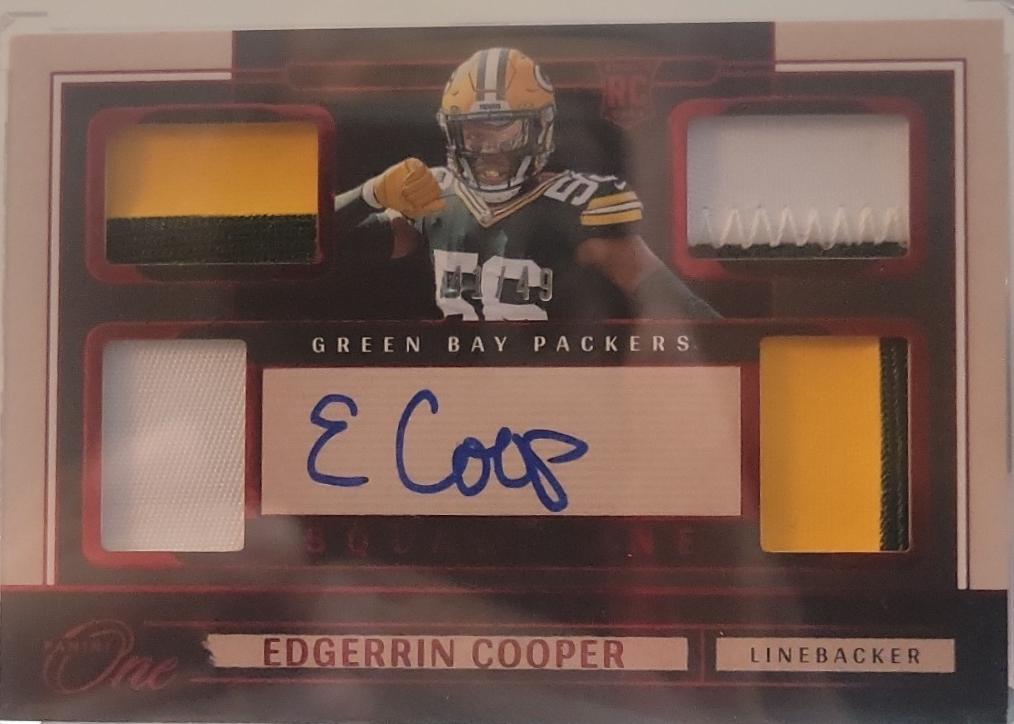 Edgerrin Cooper [Red Square One Autograph] #79