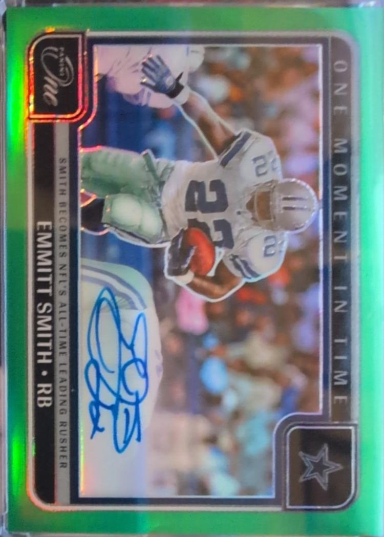 Emmitt Smith [Green One Moment in Time Autograph] #382