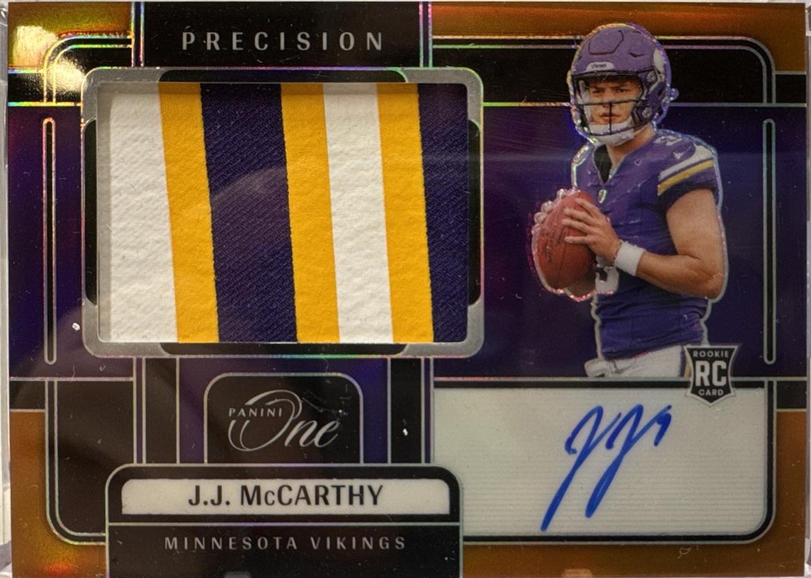 J.J. McCarthy [Precision Rookie Patch Autograph] #301