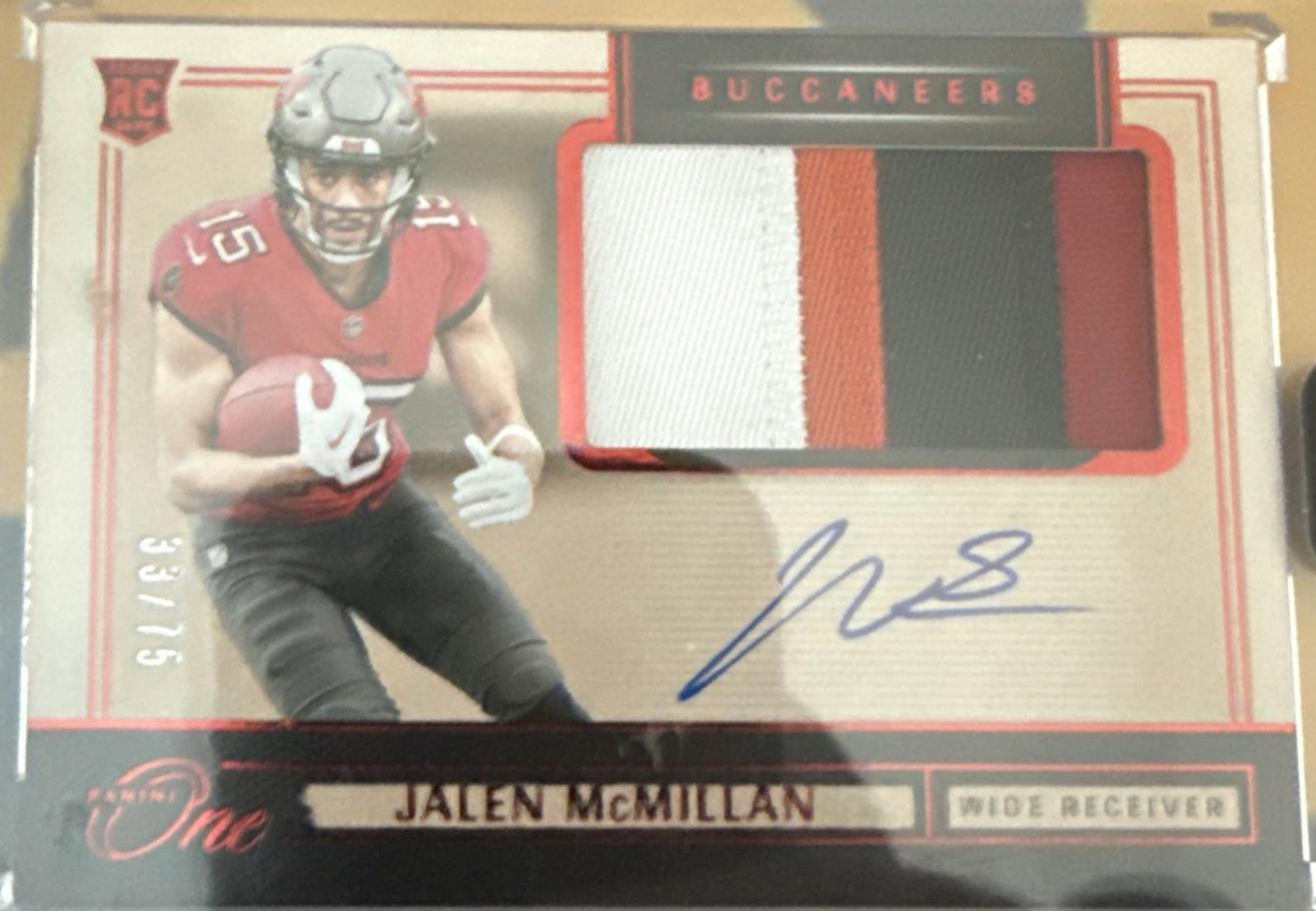 Jalen McMillan [Red Rookie Patch Autograph] #27