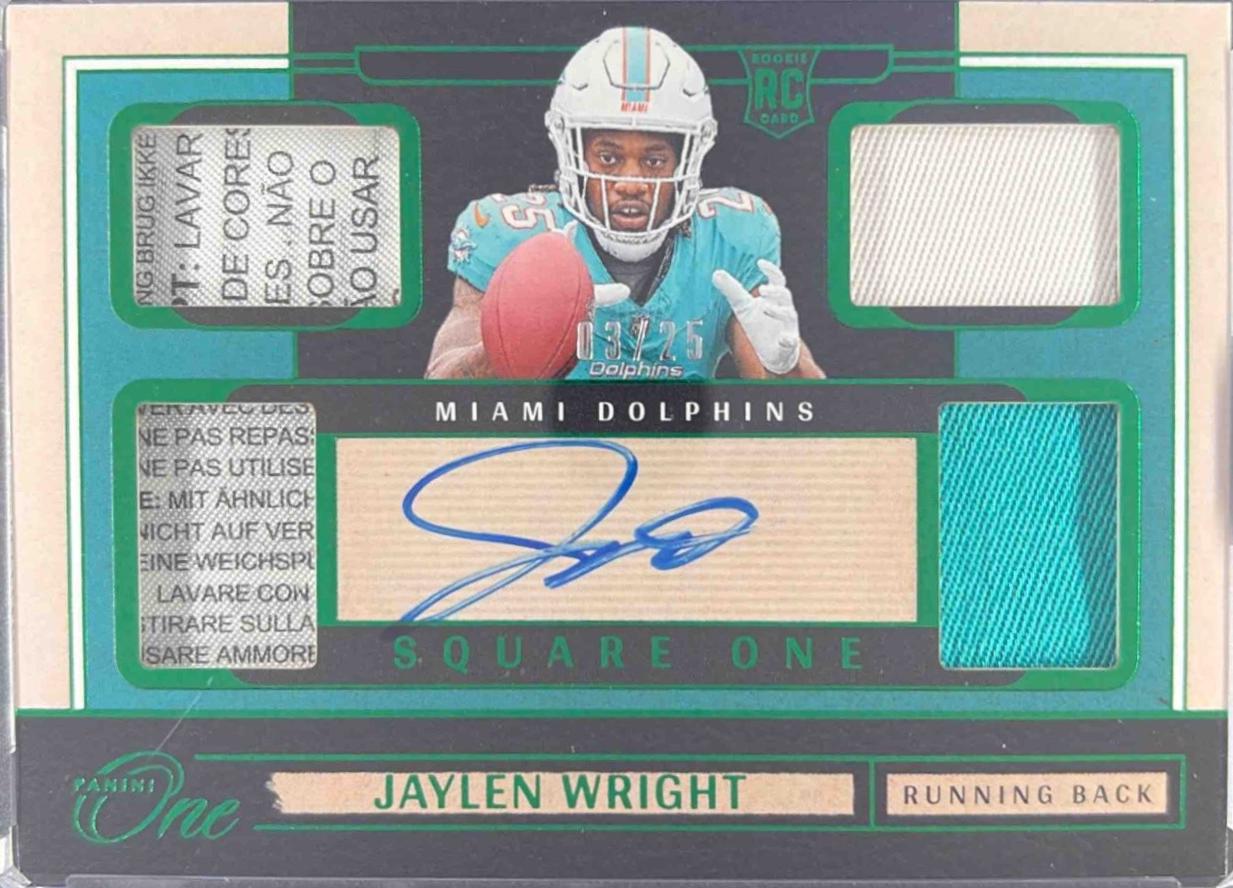 Jaylen Wright [Green Square One Autograph] #76
