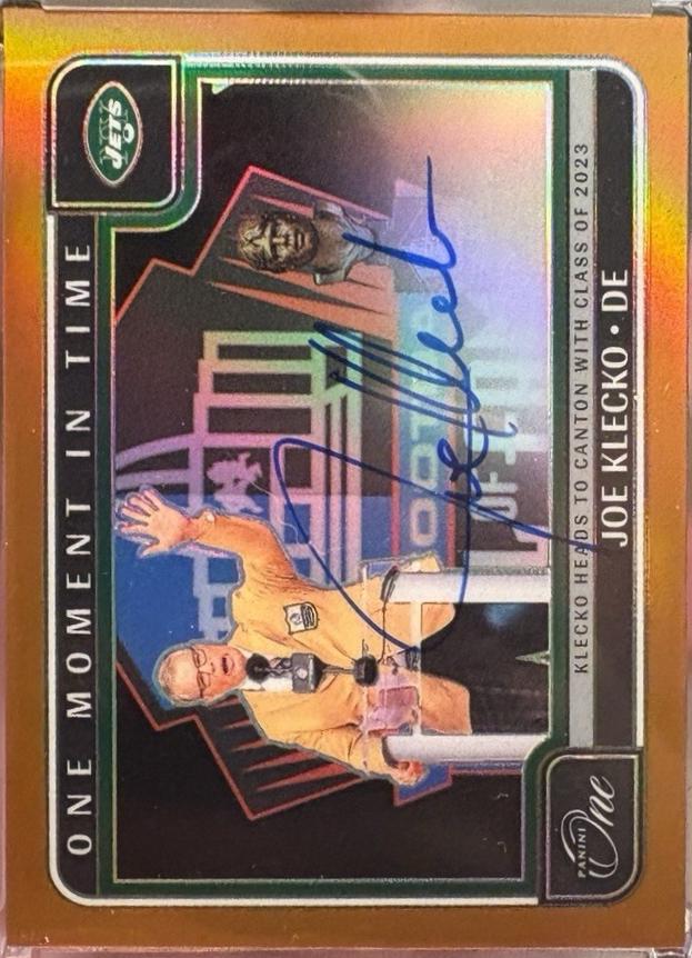 Joe Klecko [Gold One Moment in Time Autograph] #395