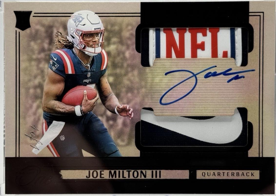 Joe Milton III [Black Rookie Dual Patch Autograph] #35