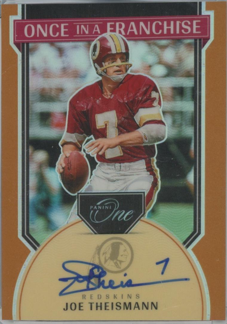 Joe Theismann [Bronze Once in a Franchise Autograph] #353